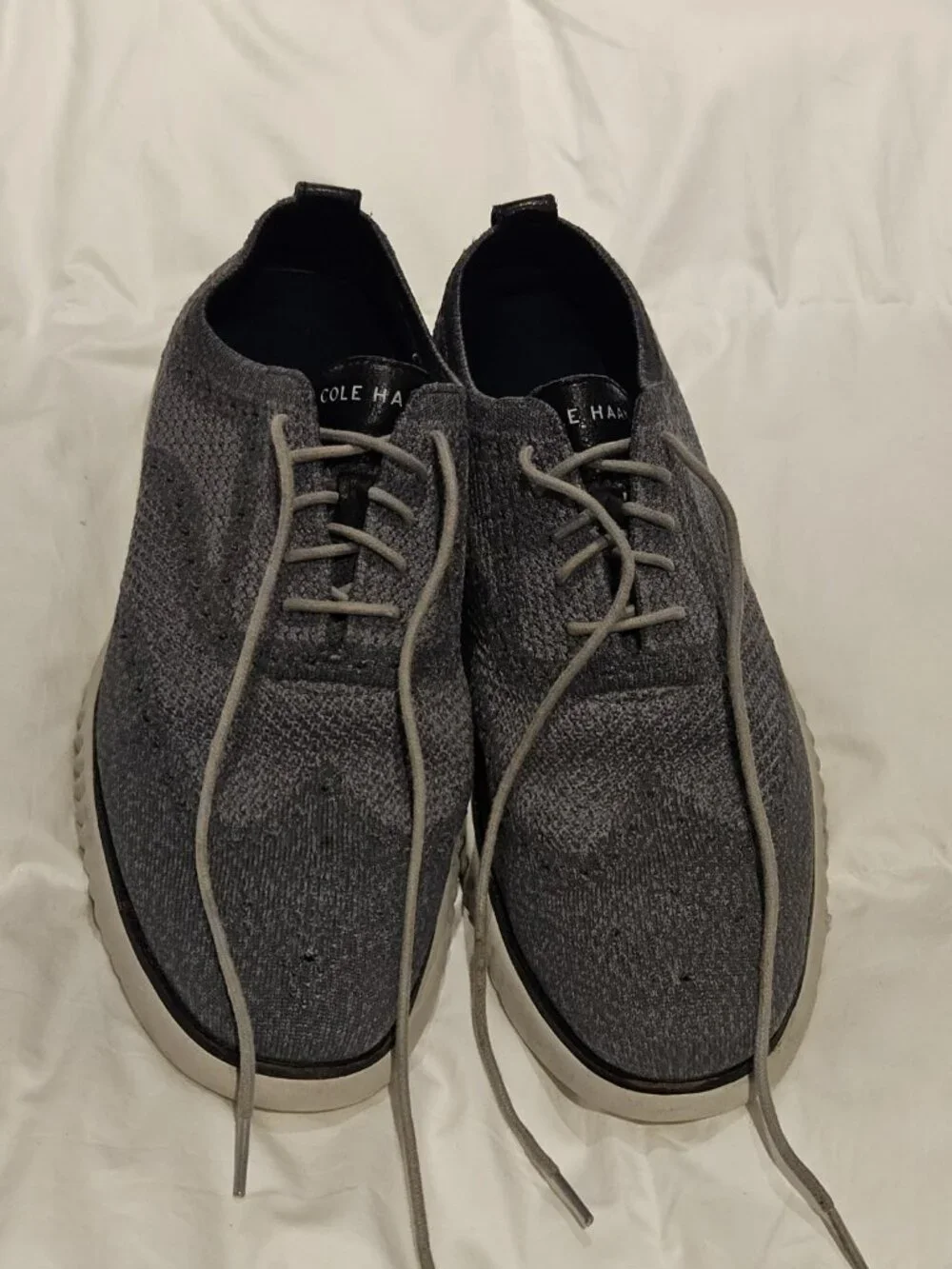 Cole Haan 2.ZERØGRAND Stitchlite Gray Knit Oxford Shoes